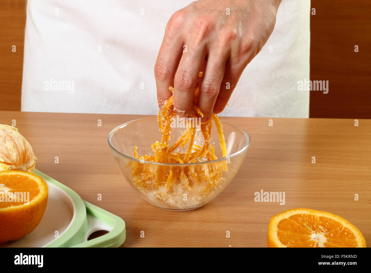 Candied Orange Zest Cooking. Series Stock Photo Alamy
