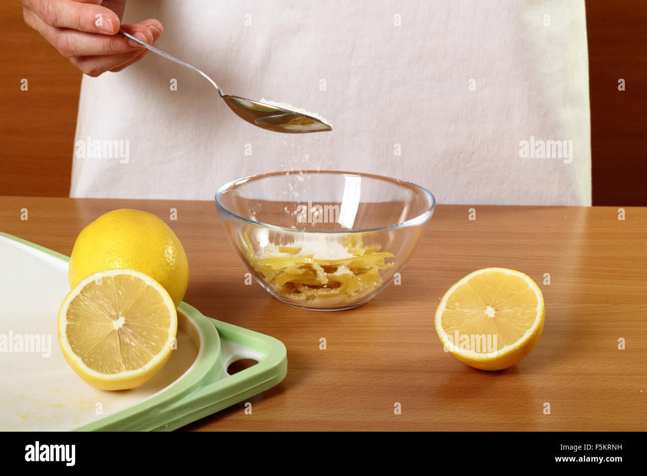 Candied Lemon Zest Cooking. Series Stock Photo Alamy