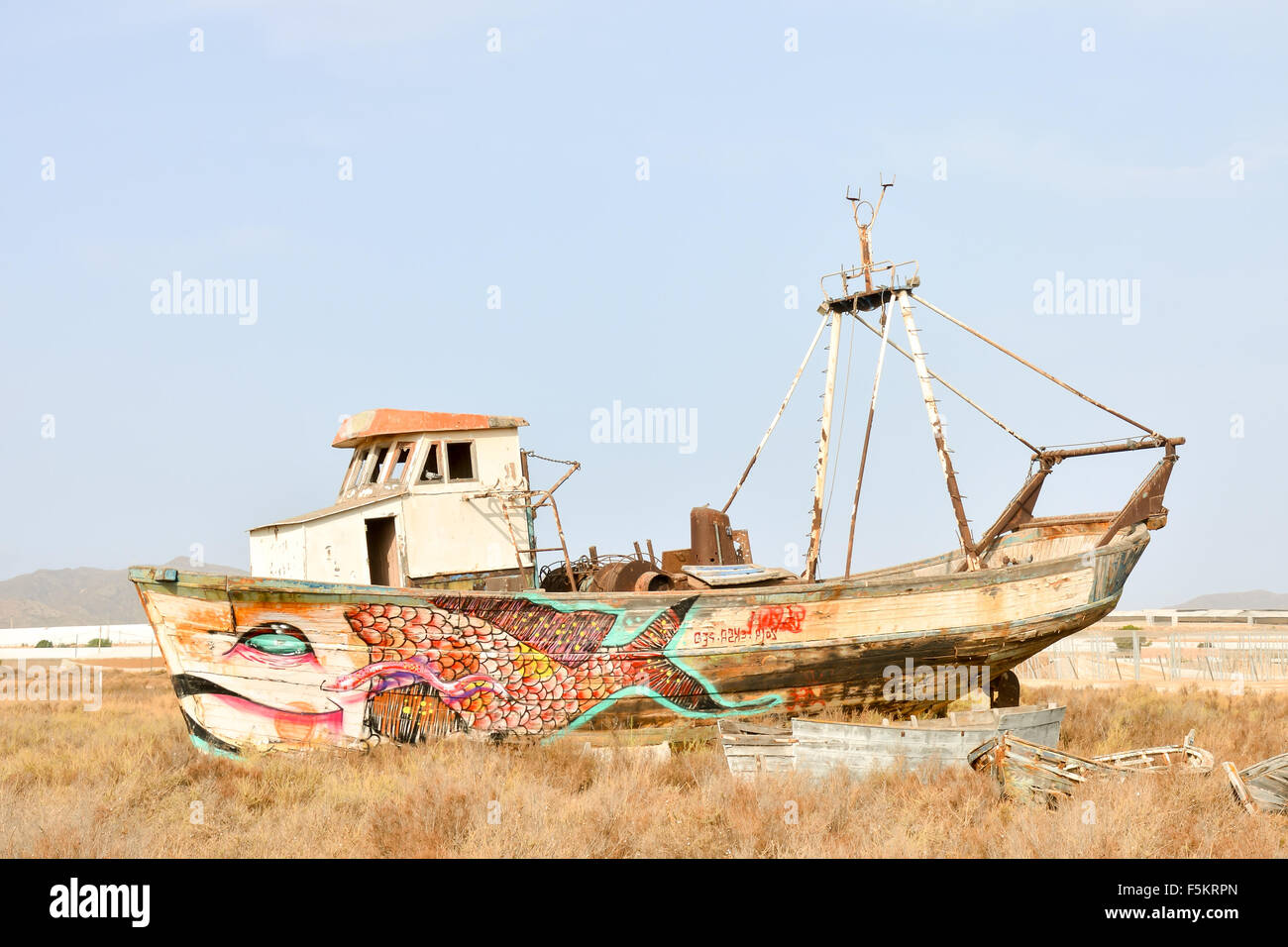 Photo Picture of an Abandoned Wooden old Ship Stock Photo - Alamy