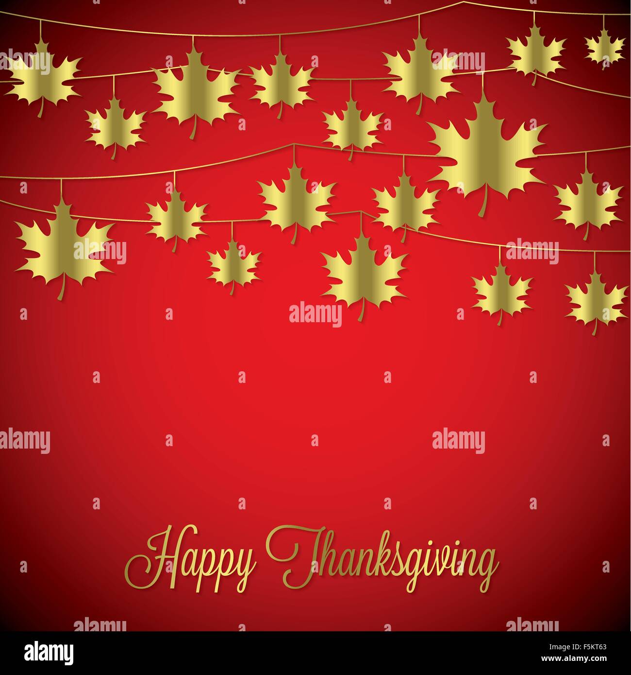 Maple leaf Thanksgiving card in vector format Stock Vector Image & Art ...