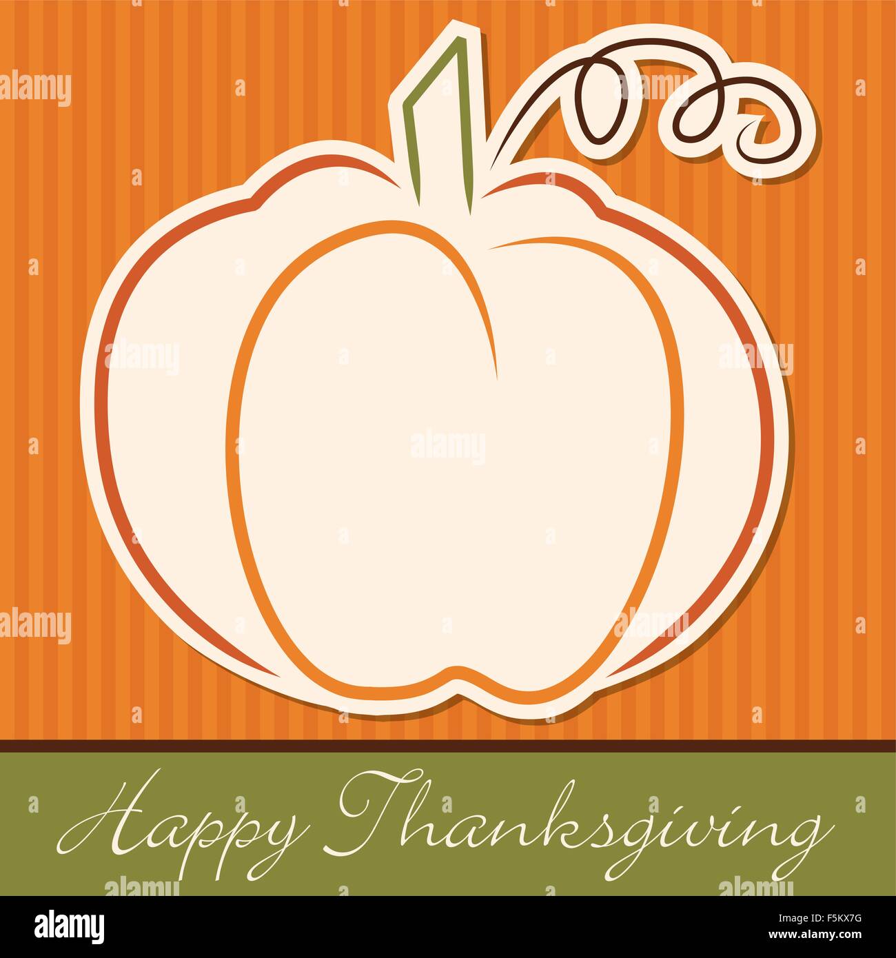 Hand drawn Happy Thanksgiving card in vector format Stock Vector Image ...