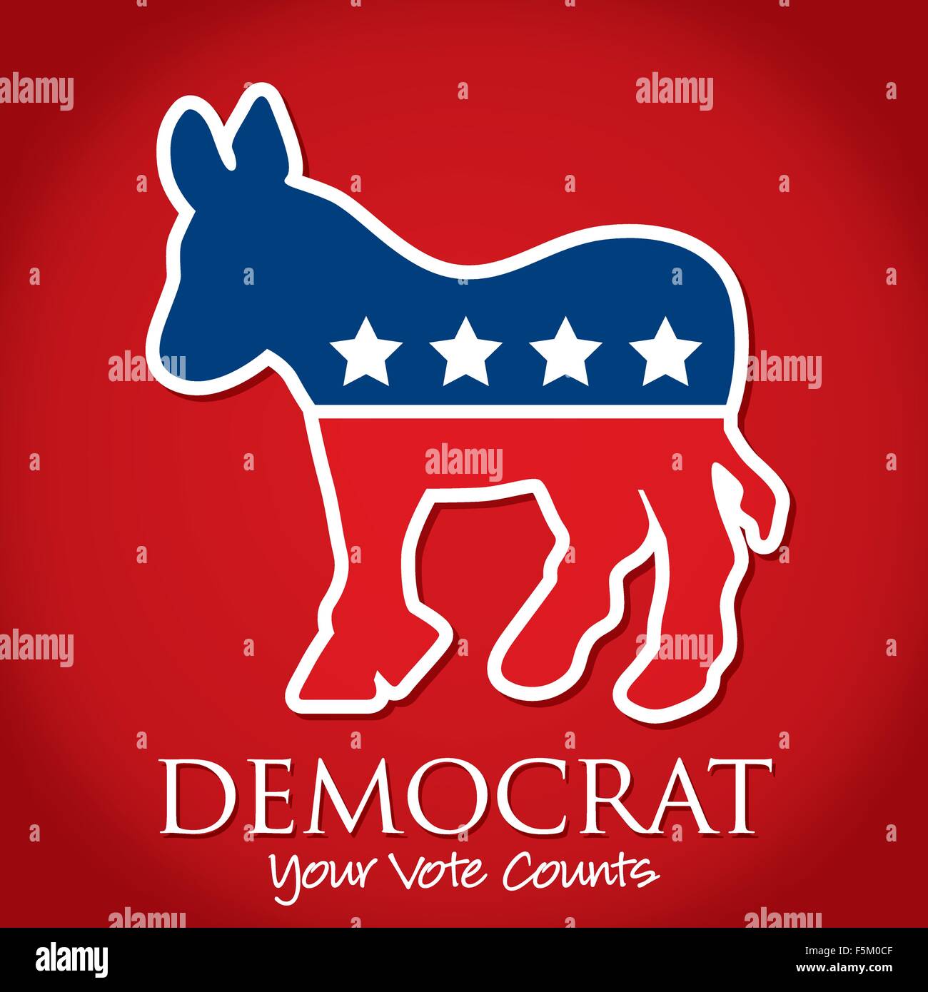 American presidential election card/poster in vector format Stock ...