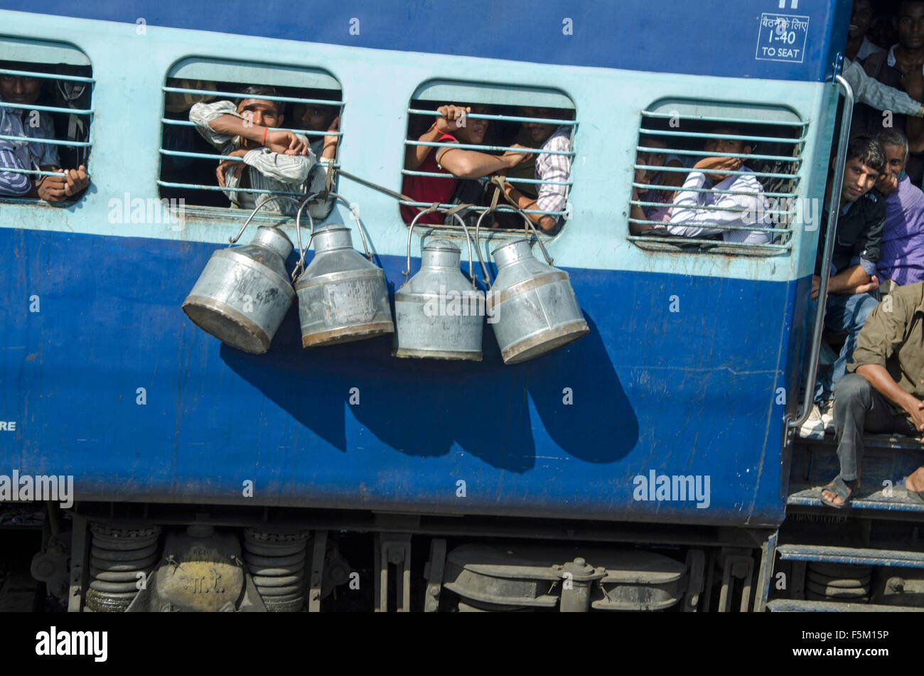 Train coach, jodhpur, rajasthan, india, asia Stock Photo