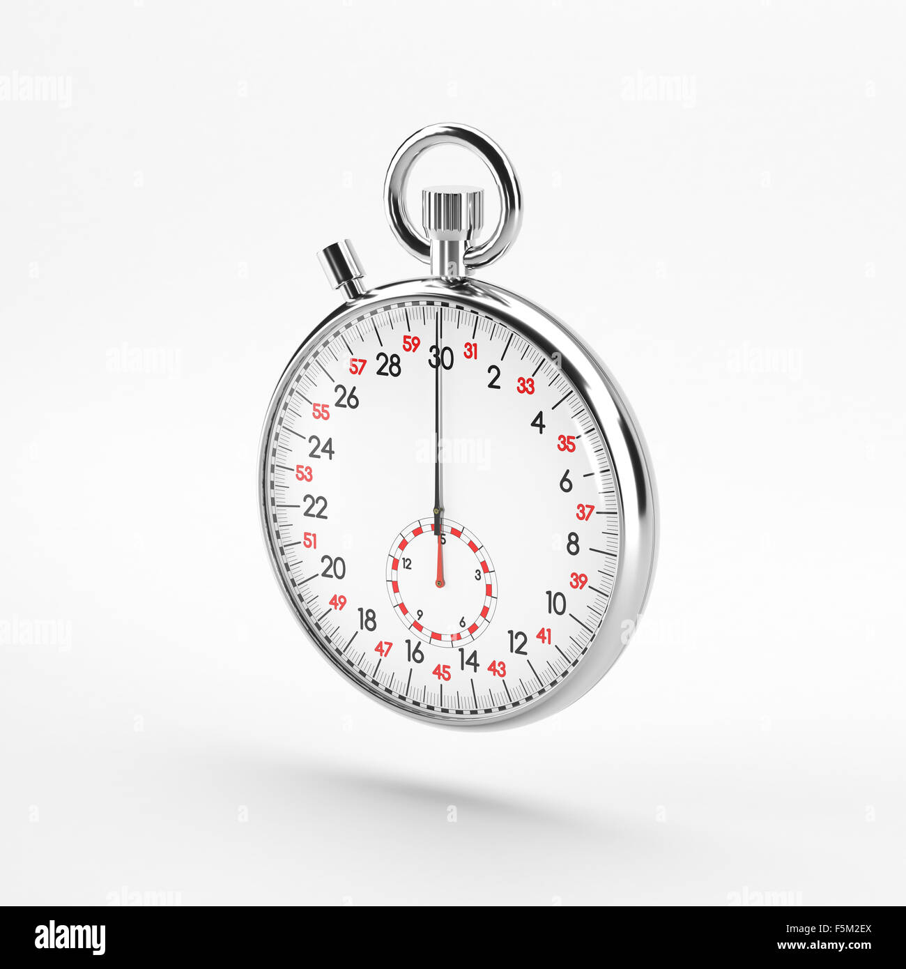 Mechanical stopwatch illustration Stock Photo