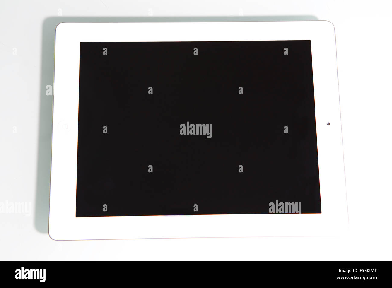 Apple ipad cutout on white background with blank screen Stock Photo Alamy