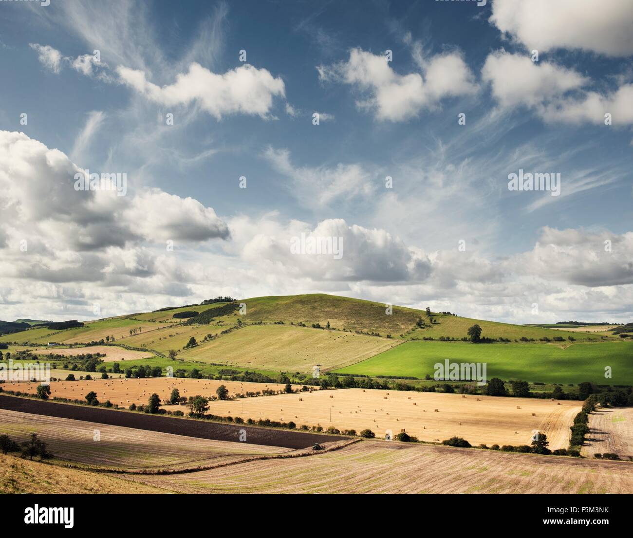 Landscape view, Scottish Borders, UK Stock Photo