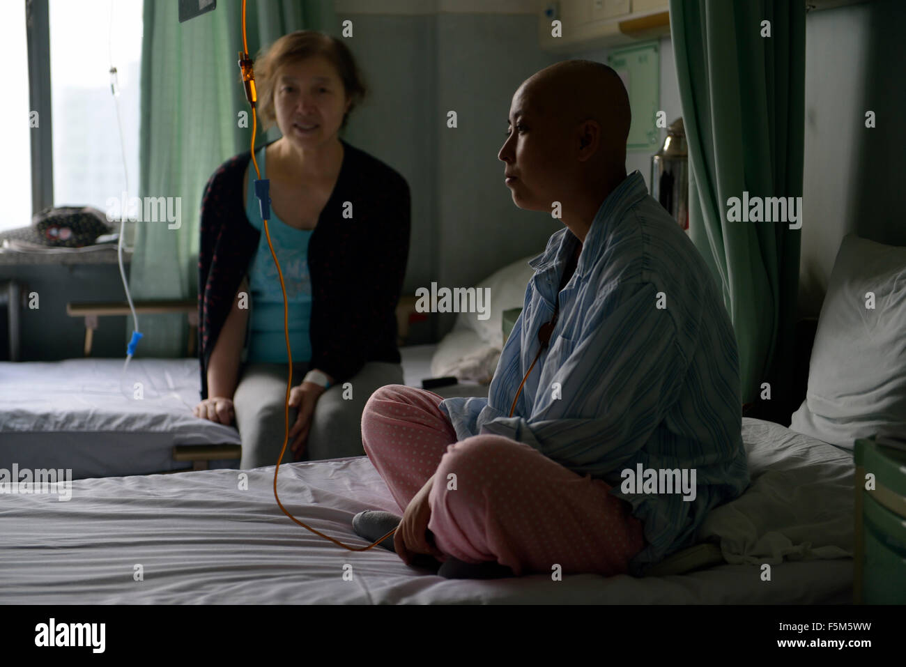 Cancer patients in China. 2013 Stock Photo