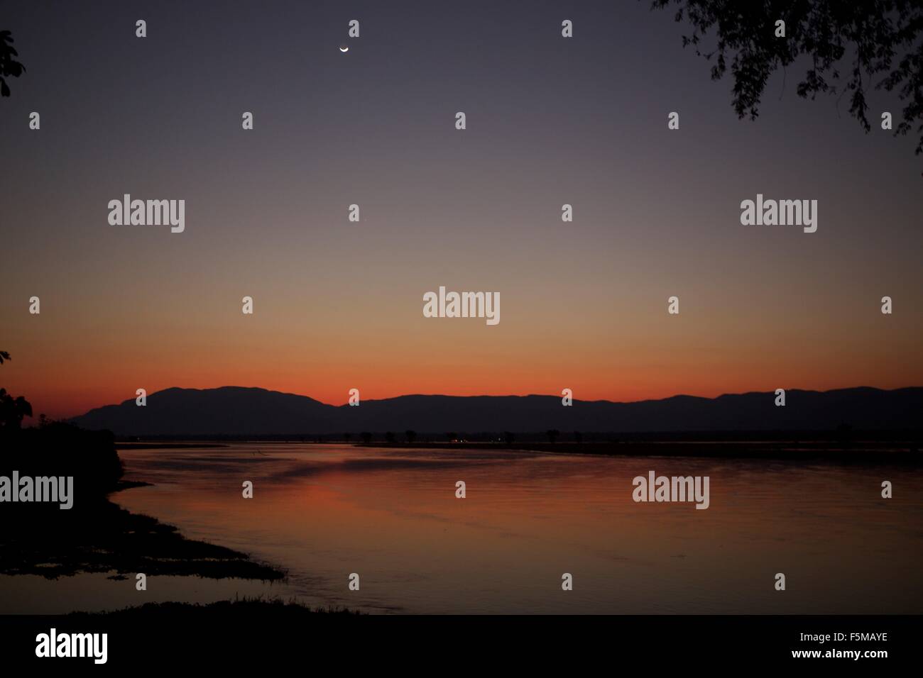 Zambezi River, Zimbabwe Stock Photo