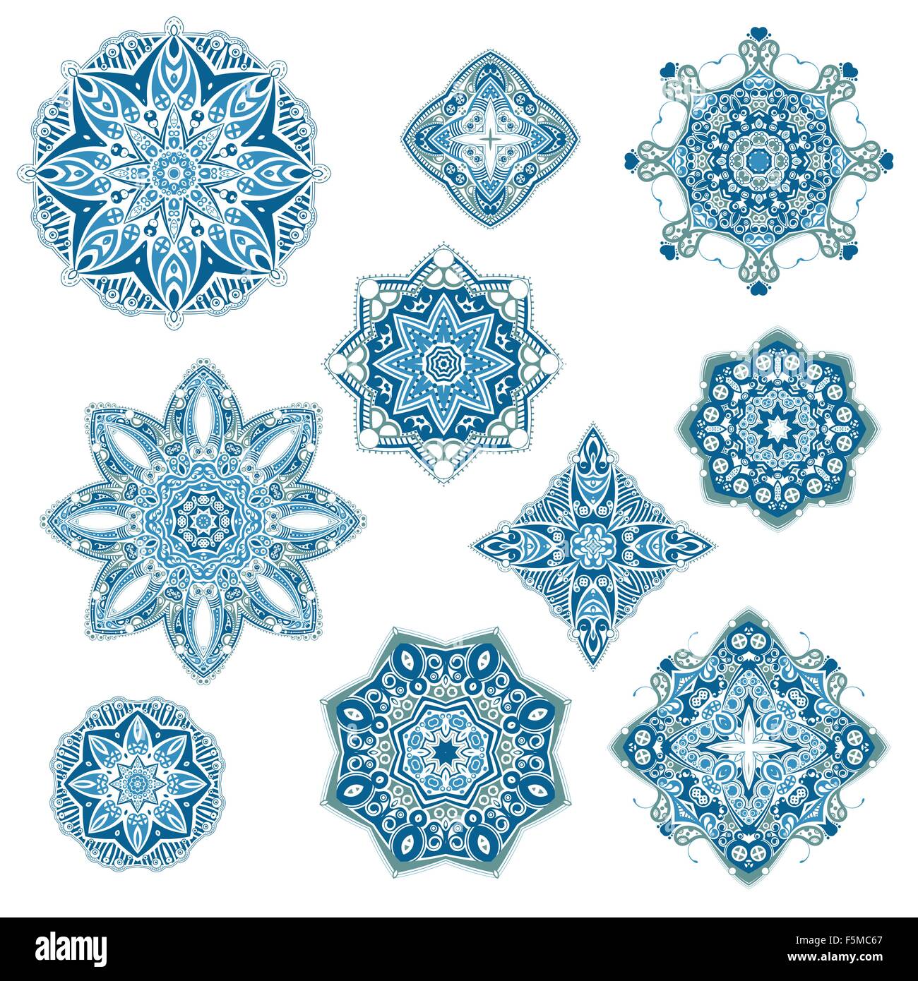 Vector Mandalas collection Stock Vector Image & Art - Alamy
