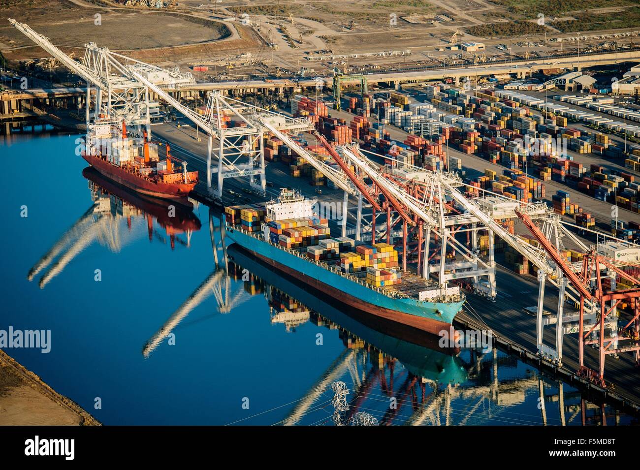 Shipping port, Los Angeles, California, USA Stock Photo Alamy