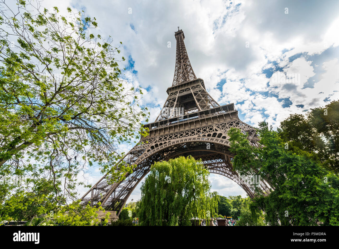 Eiffel Tower, tour Eiffel, Paris, Ile-de-France, France Stock Photo