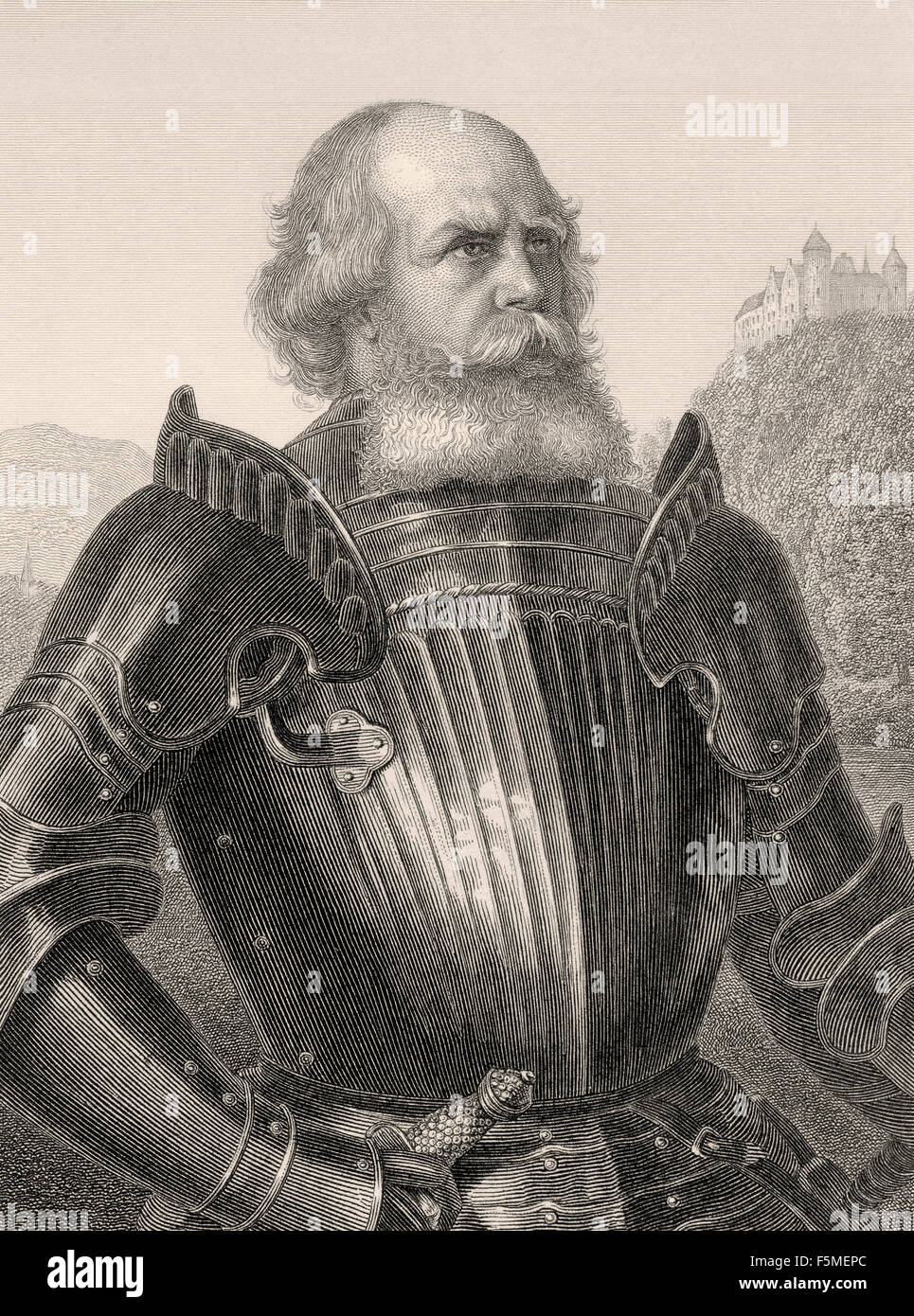 Portrait Von Gottfried Götz Von Berlichingen Zu Hornberg Stock Photos &amp; Portrait Von Gottfried
