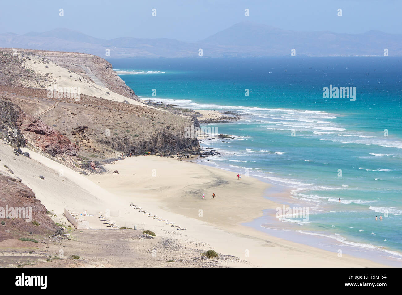 Mal Nombre beach in Fuerteventura, Canary Islands, Spain Stock Photo