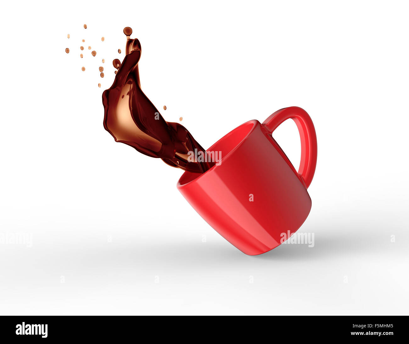 Coffee spill Cut Out Stock Images & Pictures - Alamy