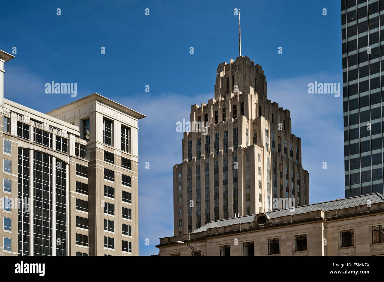 Historic Reynolds building. Kimpton Cardinal Hotel. Downtown Winston