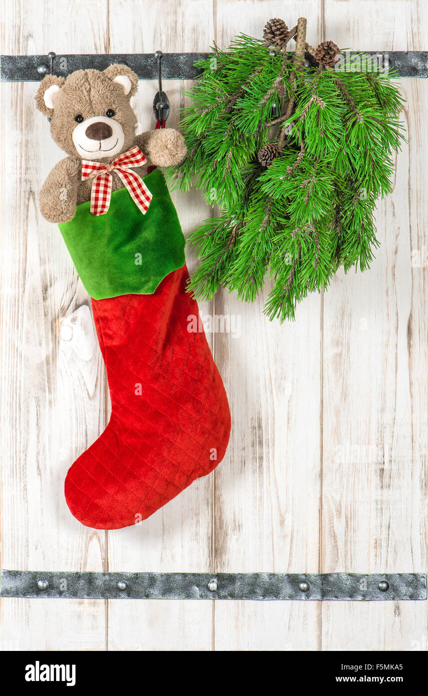 Christmas Snowflake Teddy Bear Plush Stuffed Animal Green Red Hat Scarf 11" 2018