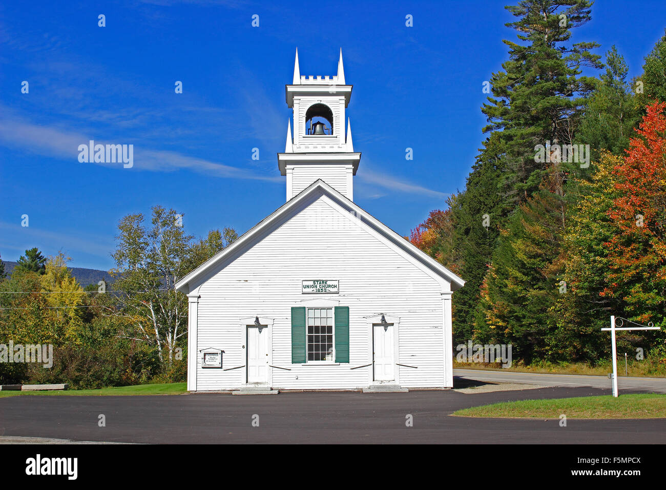 Stark Union Church Stark New Hampshire New England USA Stock Photo