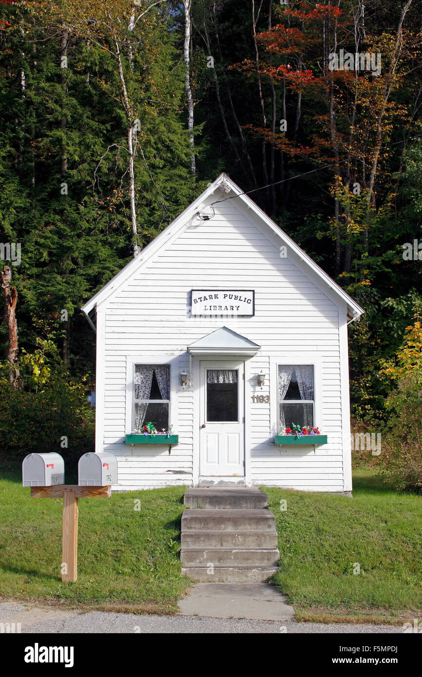 Public Library Stark New Hampshire New England USA Stock Photo Alamy
