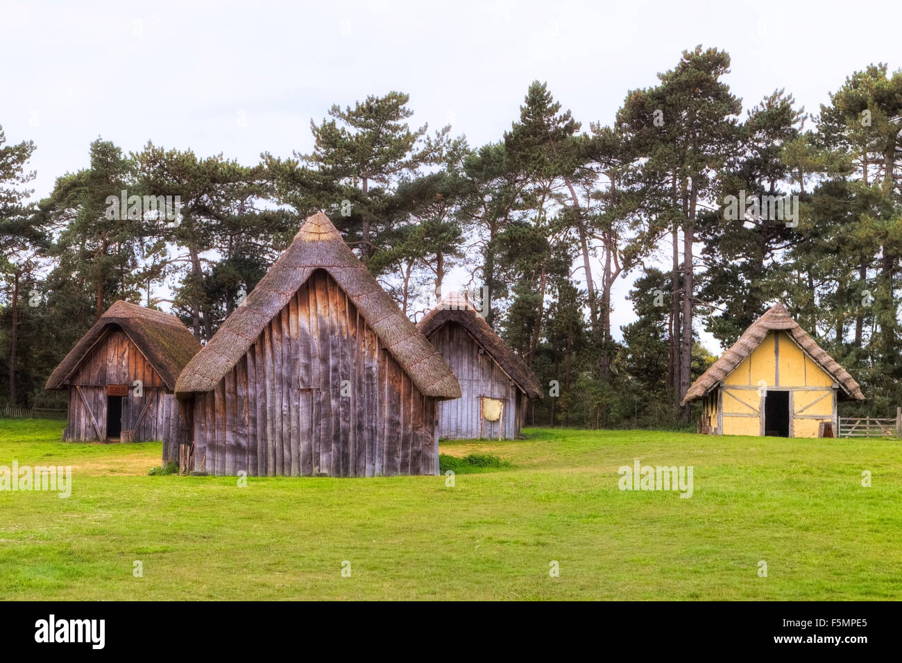 Anglo-Saxon Village, West Stow, Suffolk, England, United Kingdom Stock Photo