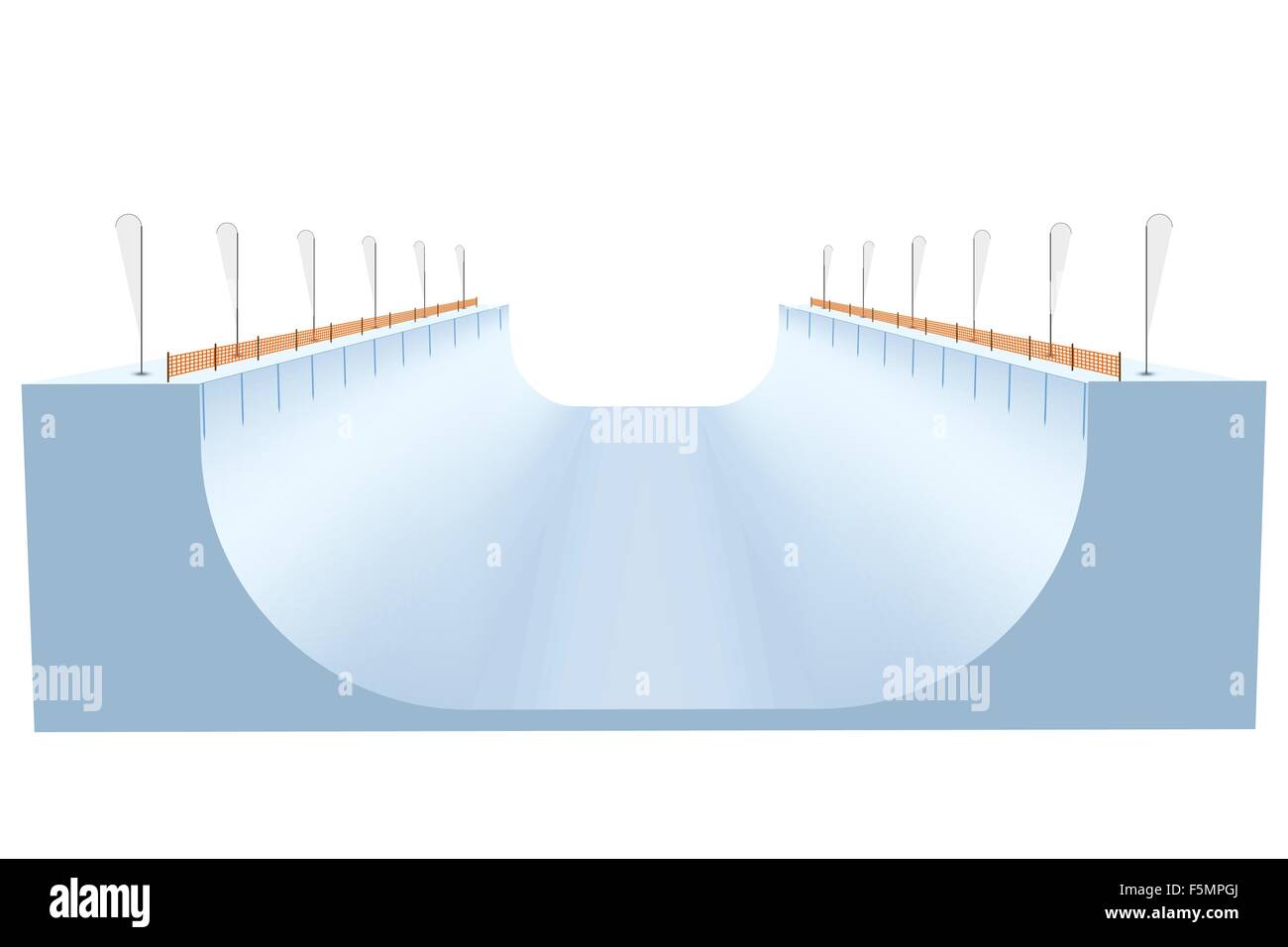 Snow half pipe Stock Vector Image & Art Alamy