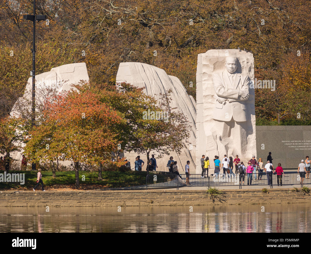 WASHINGTON, DC, USA - Martin Luther King Jr. Memorial on the Tidal Basin. Stock Photo