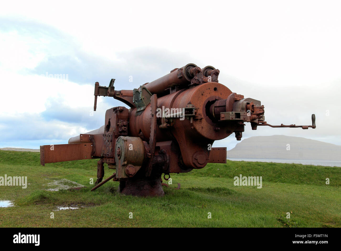 British cannon at Fort Skansin Tórshavn Faroe Islands Stock Photo