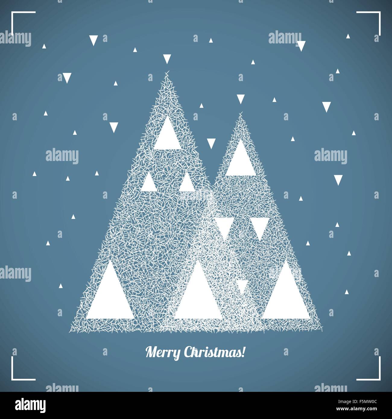 Christmas trees in snow forest Stock Vector Image & Art - Alamy