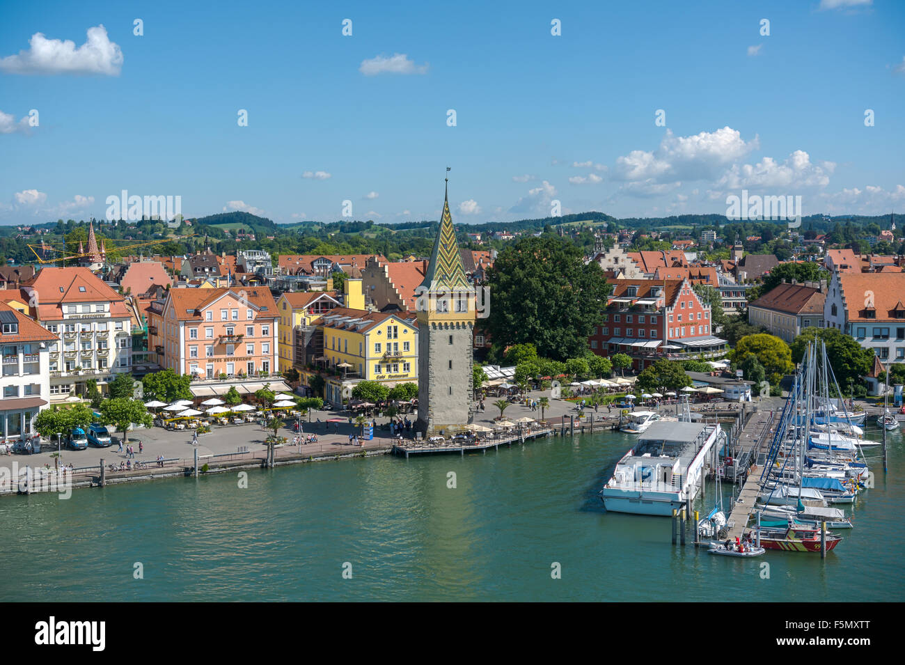 Lindau Germany from the Lighttower Stock Photo Alamy
