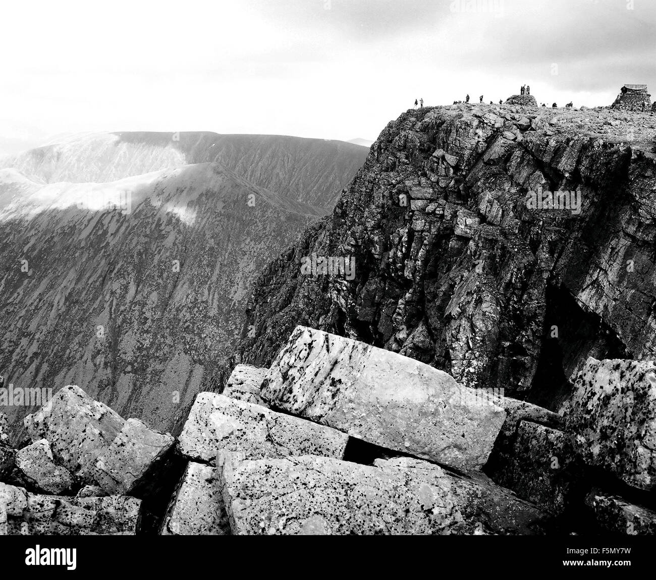 Nov 14, 2005; Fort William, SCOTLAND; Hikers and climbers on the summit