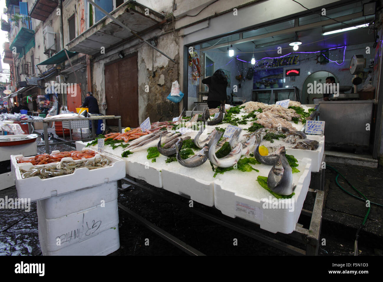 Fish market in Naples, Italy Stock Photo Alamy
