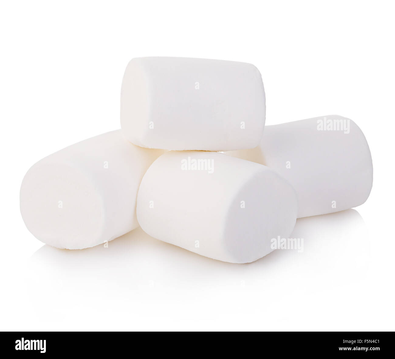 Marshmallows isolated on white background Stock Photo - Alamy