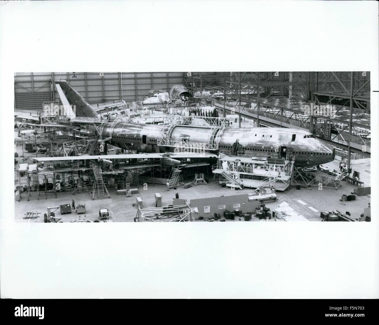 1968 - Debut Of The Super Jet: The Boeing 747: Identifying Caption: Final figuration appears as the 747 awaits installation of engines, landing gear and wind flaps. (For complete Caption see IPS Photo Bulletin No. 59) This is No. 5 of 9 pictures (IPS Nop. 68-2353) © Keystone Pictures USA/ZUMAPRESS.com/Alamy Live News Stock Photo