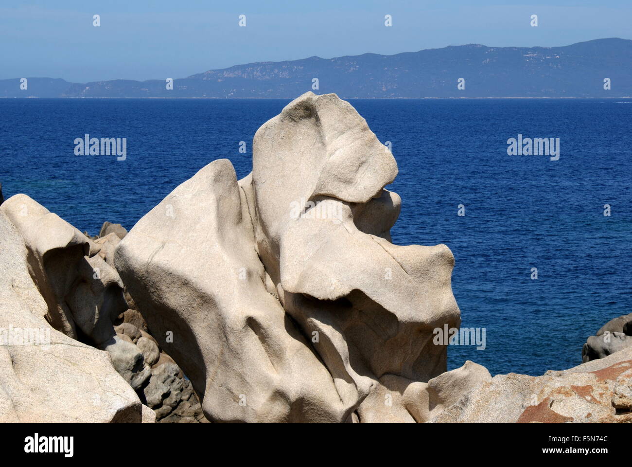 Rock formations, Campomoro, Corsica, France Stock Photo