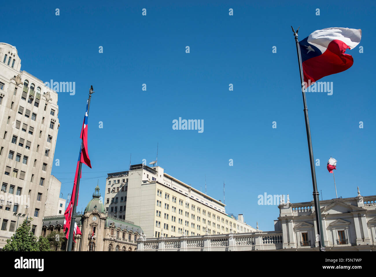 La Moneda palace, Santiago, Chile Stock Photo