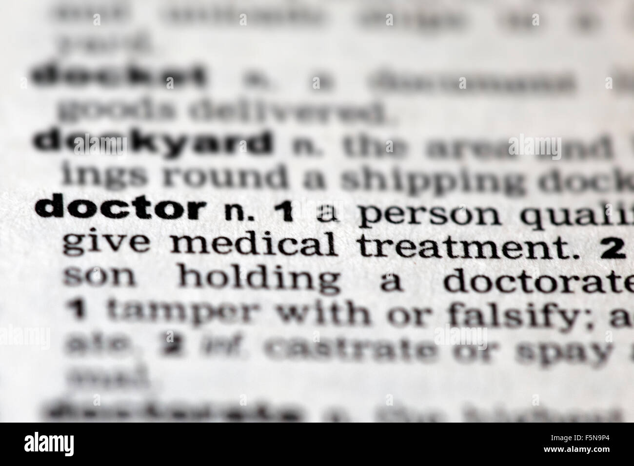 Dictionary details Stock Photo