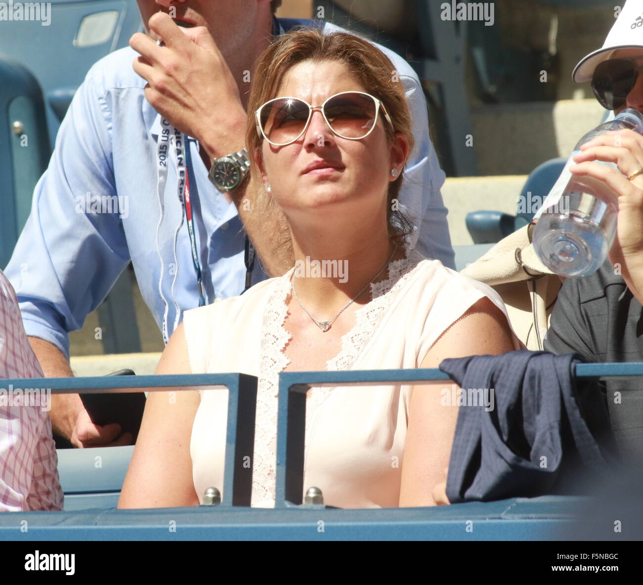 2015 US Open Tennis at the USTA Billie Jean King National Tennis Center - Day 6  Featuring: Mirka Vavrinec Where: New York City, New York, United States When: 05 Sep 2015 Stock Photo