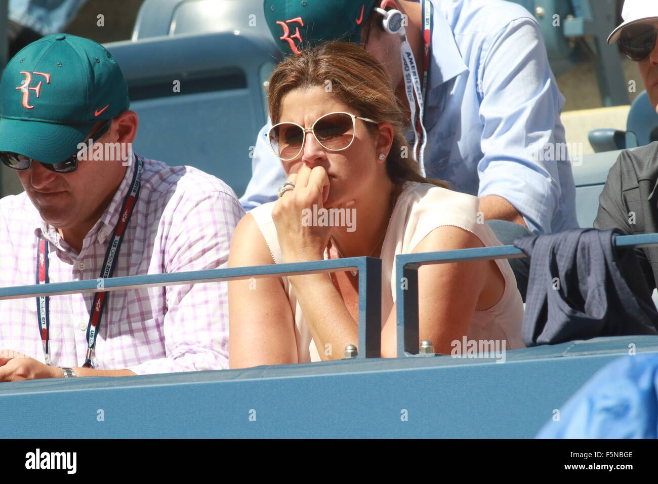 2015 US Open Tennis at the USTA Billie Jean King National Tennis Center - Day 6  Featuring: Mirka Vavrinec Where: New York City, New York, United States When: 05 Sep 2015 Stock Photo