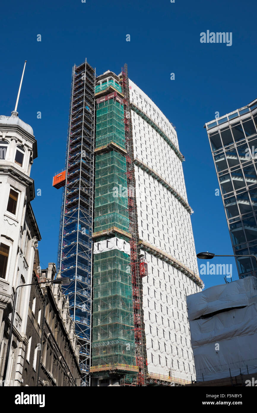 Centrepoint under reconstruction in Central London Stock Photo