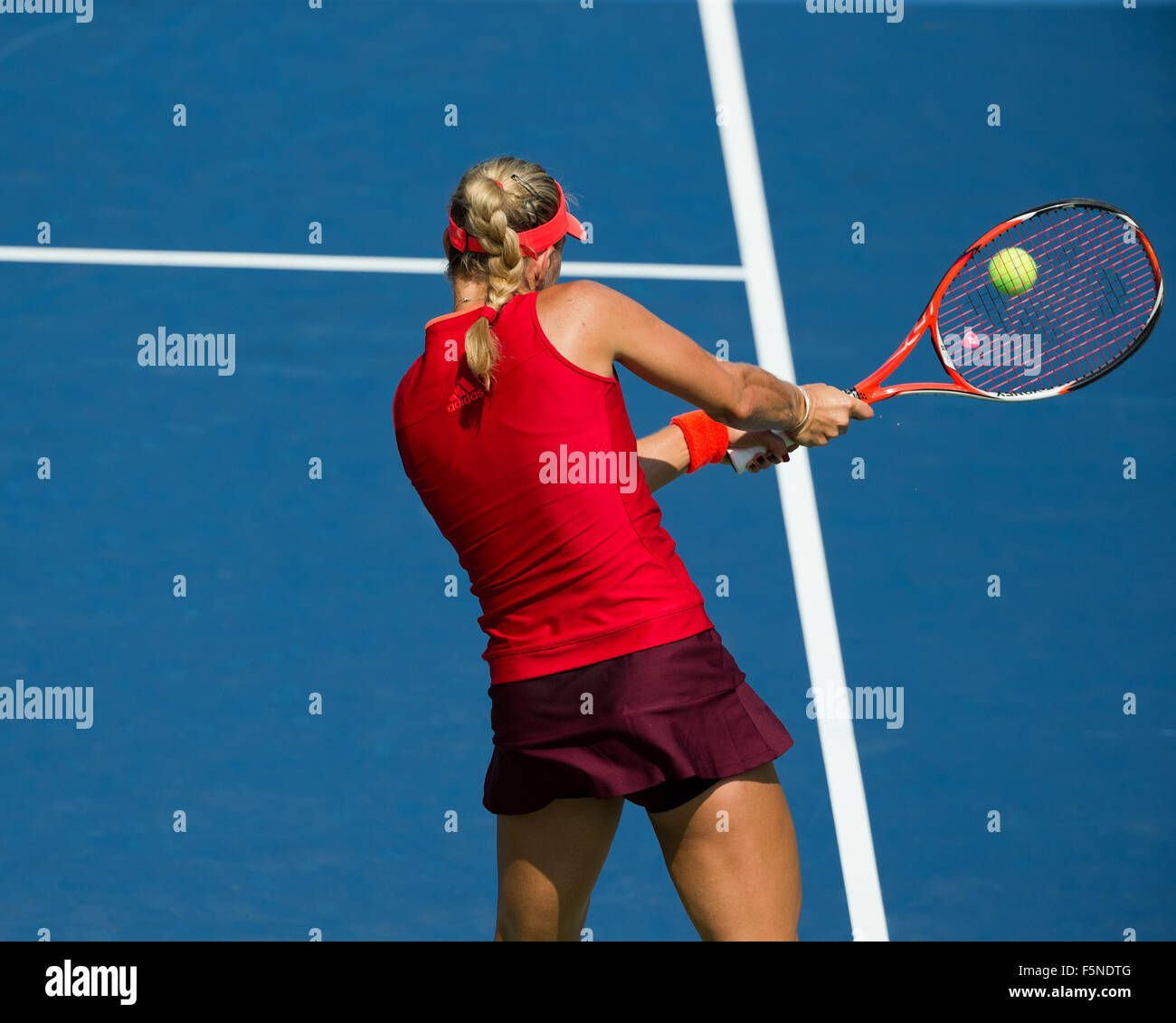 Angelique Kerber (GER) at the 2015 US Open Flushing Meadows ,USTA Billie Jean King National Tennis Center, New York, USA, Stock Photo