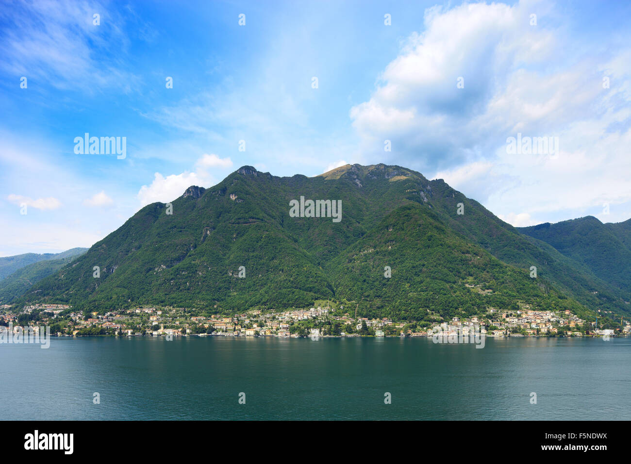 Laglio village, Como Lake district landscape. Laglio is famous due to George Clooney italian Villa Oleandra residence Stock Photo