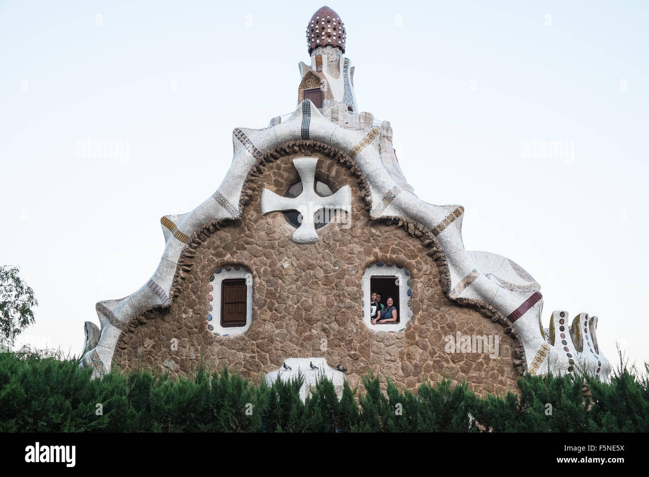 Gingerbread House, Barcelona, Park Guell,(Parc Guell), Unesco World