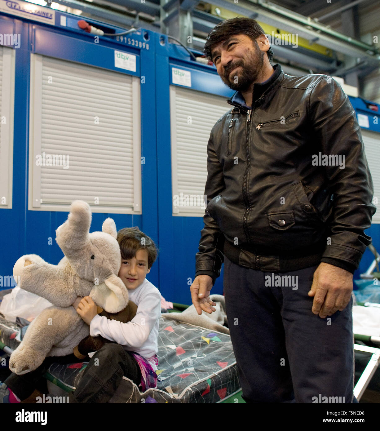 Passau, Germany. 04th Nov, 2015. Rehana and her uncle Ali Gazni banter ...
