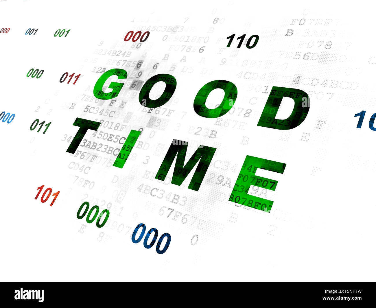 Timeline concept: Good Time on Digital background Stock Photo - Alamy