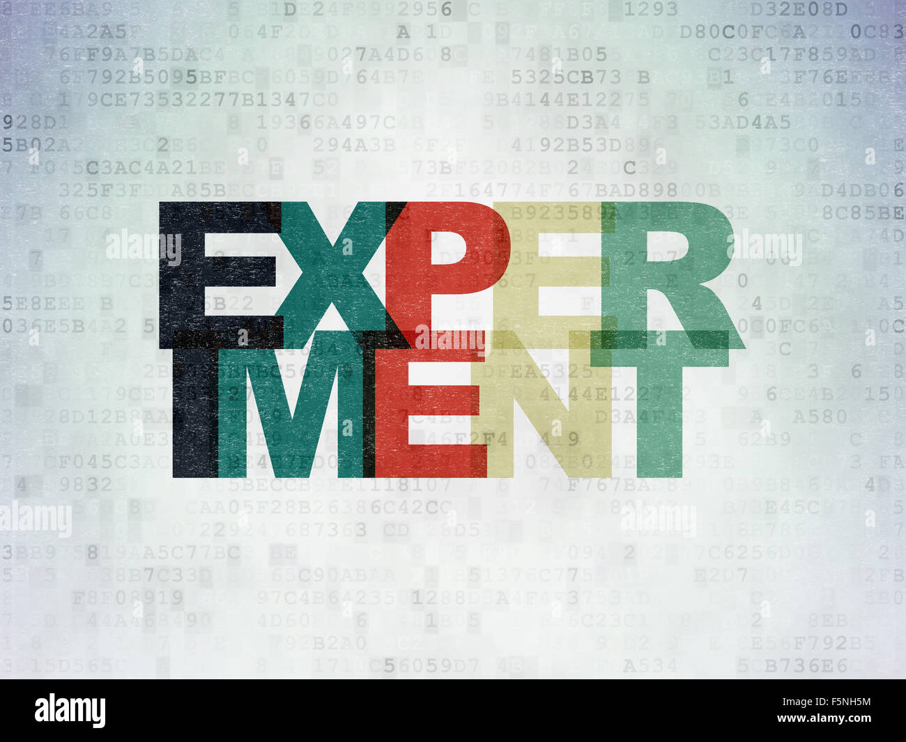 Science concept: Experiment on Digital Paper background Stock Photo - Alamy