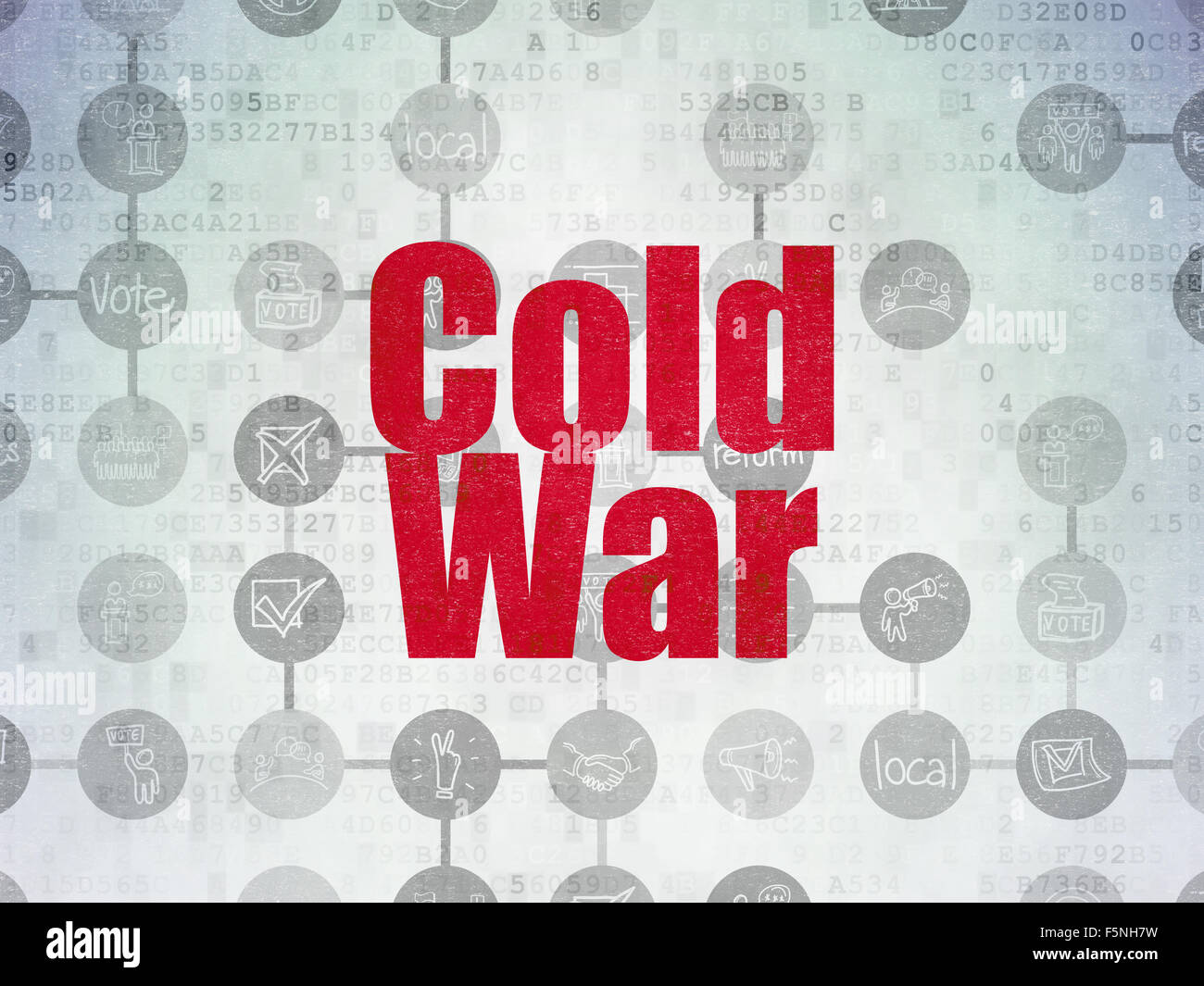 Politics concept: Cold War on Digital Paper background Stock Photo - Alamy