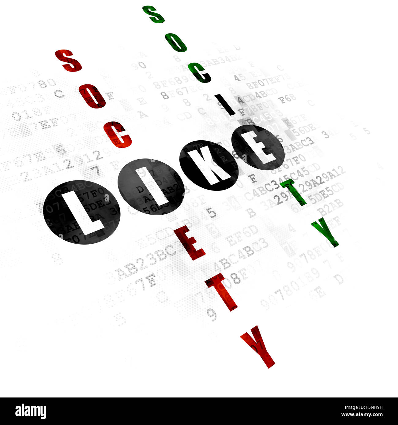 Social network concept: Like in Crossword Puzzle Stock Photo Alamy