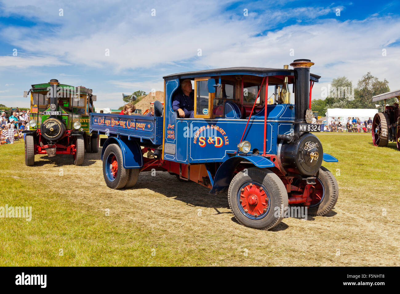 1930 Foden steam wagon at the 2015 Norton Fitzwarren Steam Fayre, Somerset, UK Stock Photo
