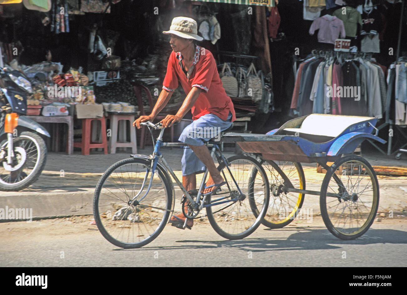 Vietnam chao doc rickashaw stock photo alamy