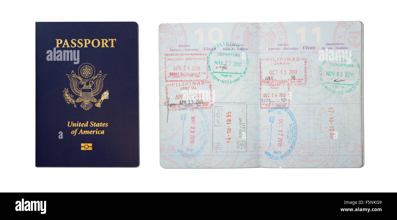 Blue Stamps Passport Cover