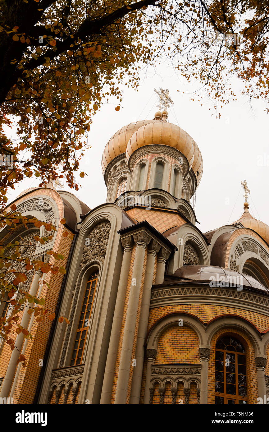 Romanov's church in Vilnius (orthodox church of St michael, and St constantin Stock Photo